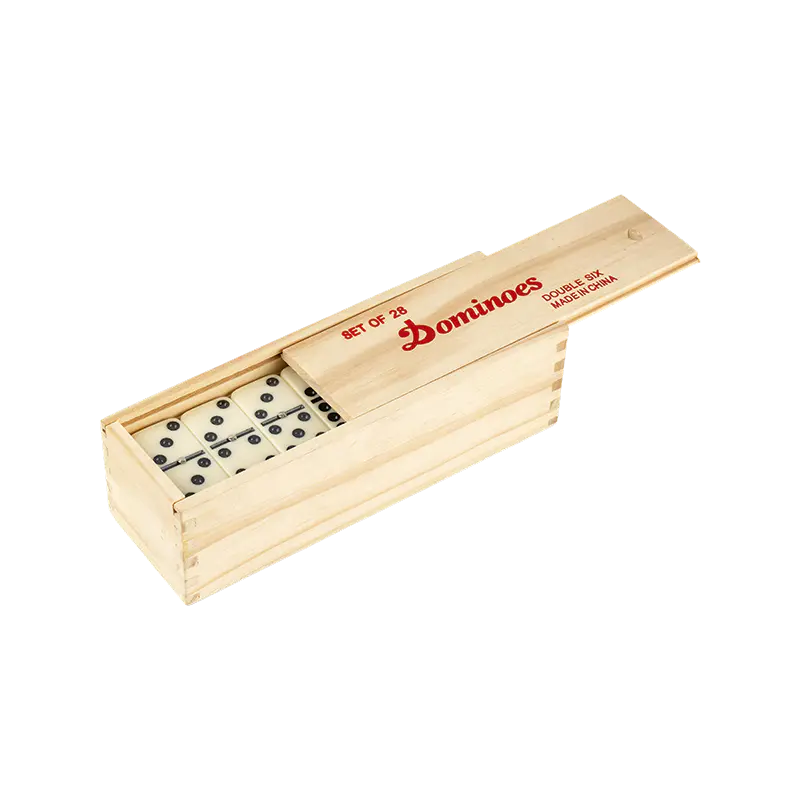 Domino Kotak Kayu Double 6 Double Double
