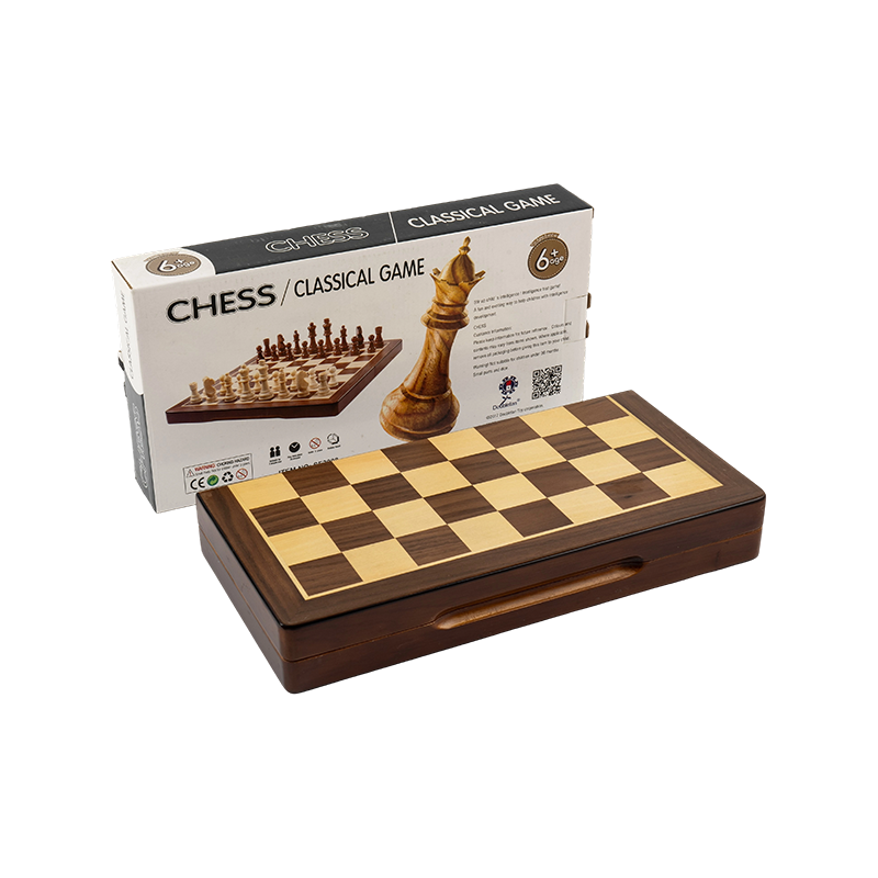 Set catur kayu lipat