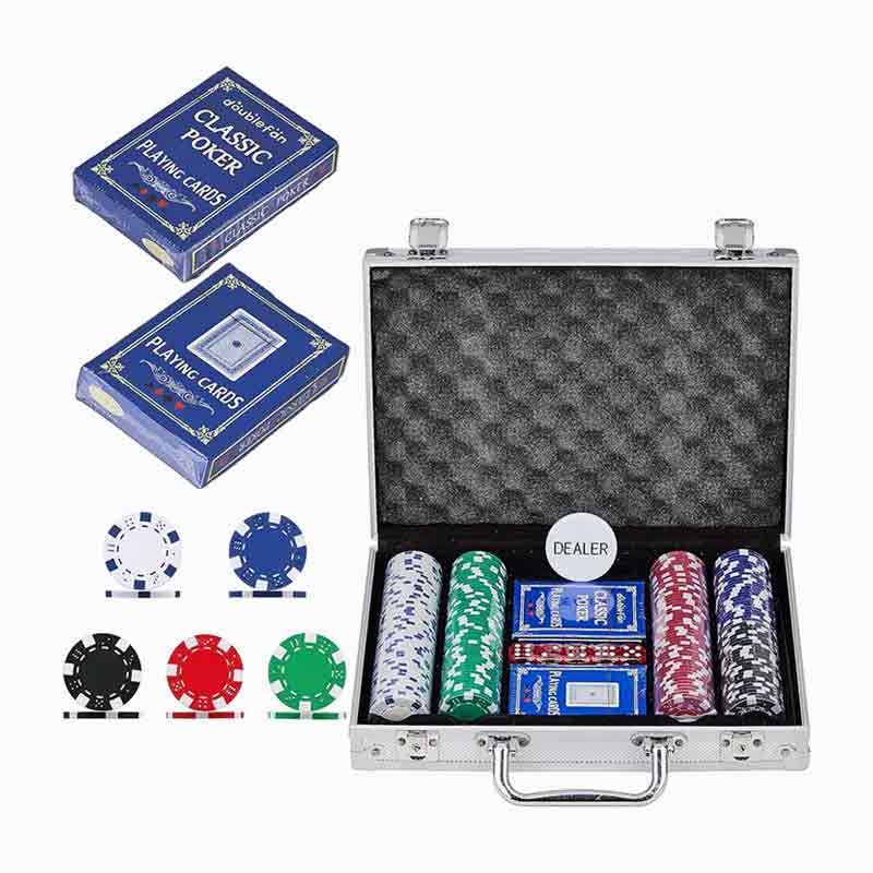 Set Cip Poker Kotak Aluminium 200-Piece